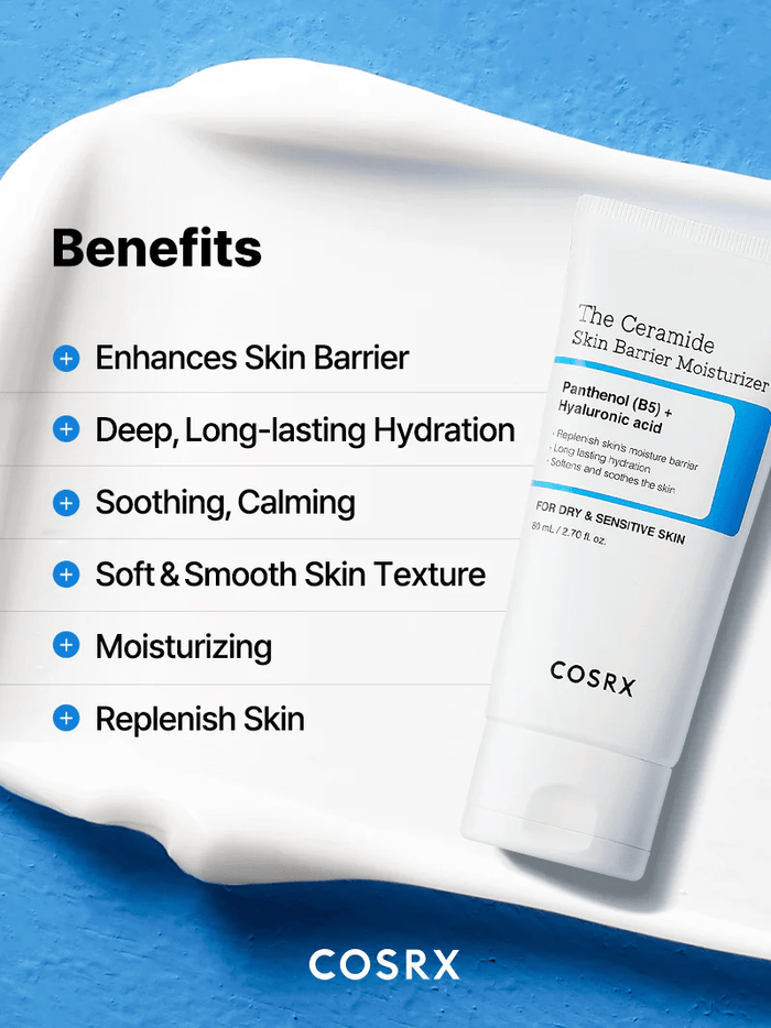Cosrx The Ceramide Skin Barrier Moisturizer 80ml مرطب كوسركس ذا سيراميد سكين بارير - Princess Cosmetics Qatar