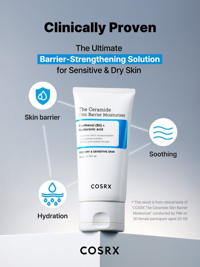 Cosrx The Ceramide Skin Barrier Moisturizer 80ml مرطب كوسركس ذا سيراميد سكين بارير - Princess Cosmetics Qatar