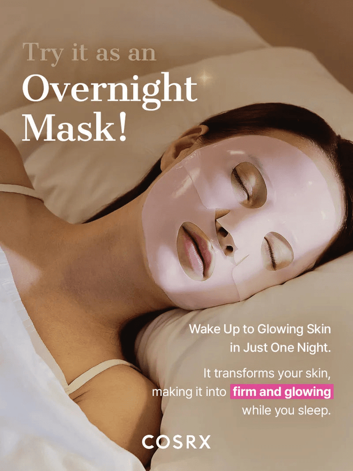 Cosrx The Peptide Collagen Lifting Glow Hydrogel Mask (1 Sheet) قناع هيدروجيل لرفع وتوهج الكولاجين من كوسركس - Princess Cosmetics Qatar