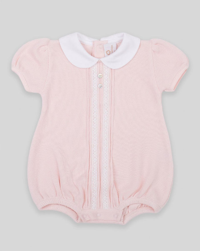 Cotton Peru Milan Special Knit Lace Detail Bubble-Pink
