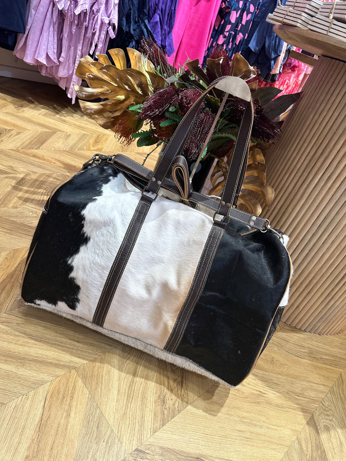 Cowhide Overnight Bag