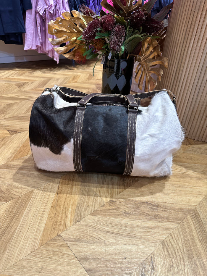 Cowhide Overnight Bag