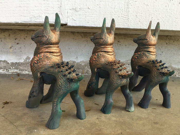 CRAGNOG- CAST ART TOY- COPPER HIDE