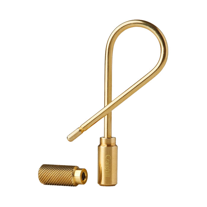 Craighill Closed Helix Keyring Brass