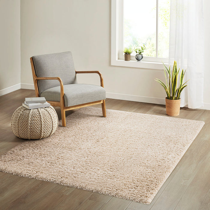 Cream Shag Area Rug