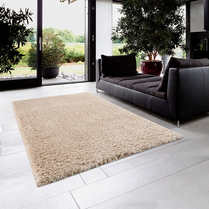 Cream Shag Area Rug