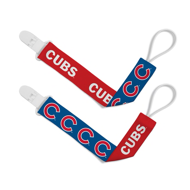 Cubs Pacifier Clip 3-Pack