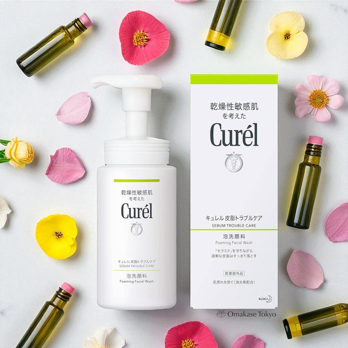 Curel Sebum Trouble Care Foaming Facial Wash 150ml