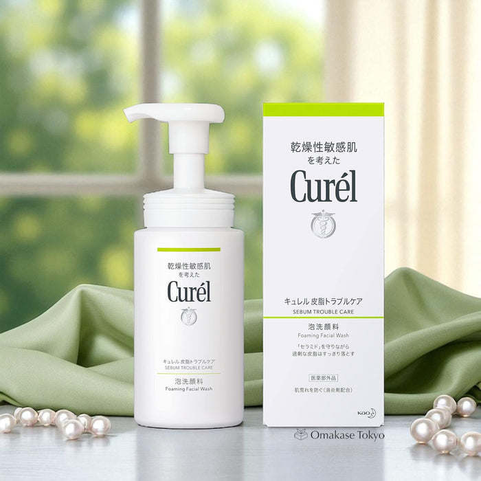 Curel Sebum Trouble Care Foaming Facial Wash 150ml