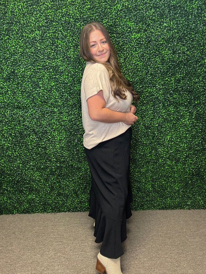 Curvy Ruffle Wrap Skirt