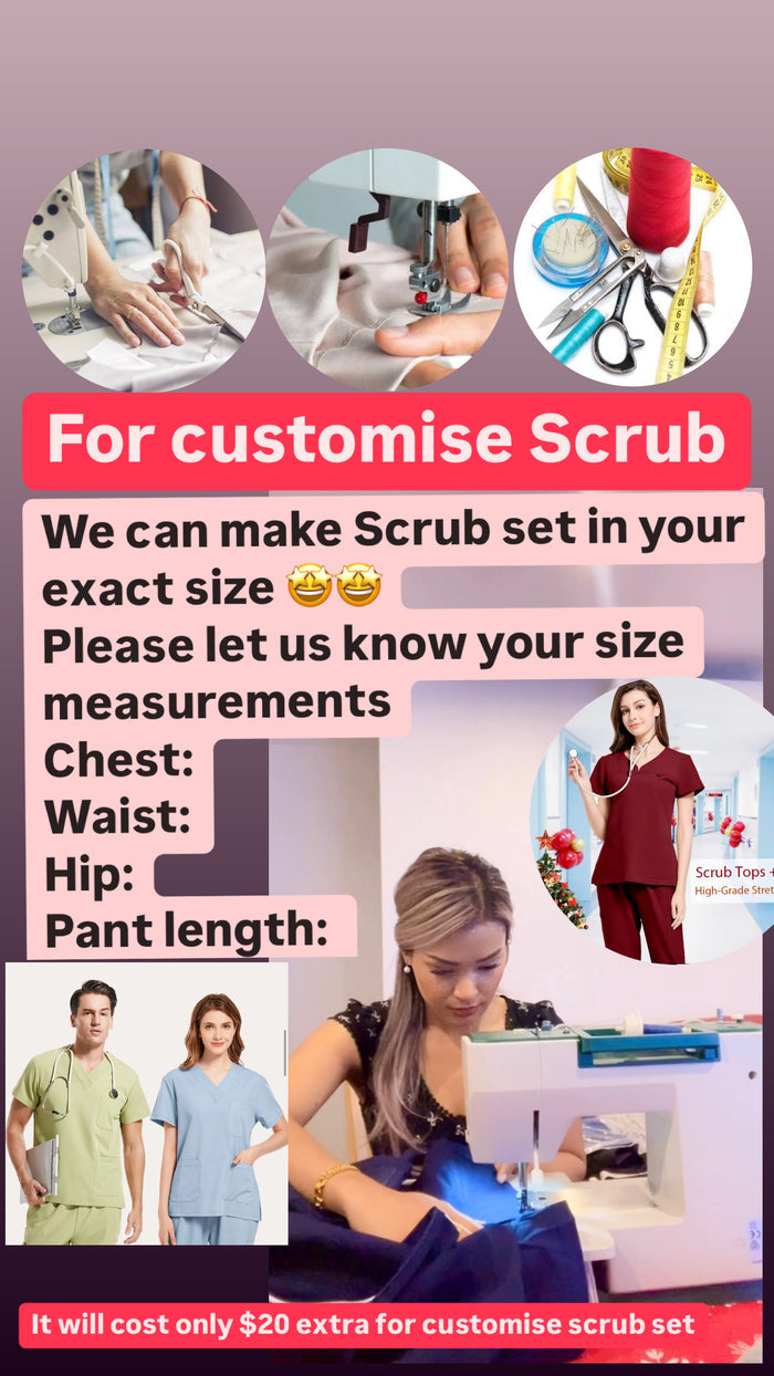CUSTOM SIZE SCRUB SET