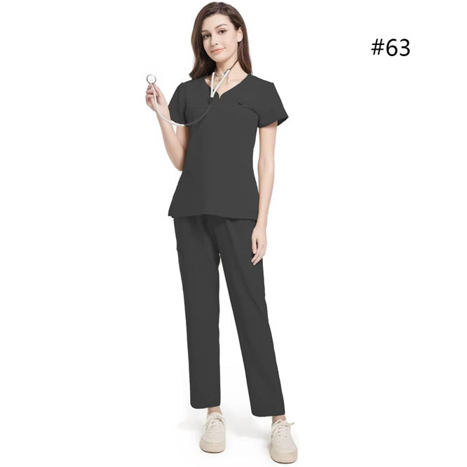 Dark Grey (Heart Neck) / Custom size(Chest, Waist, Hip, Pant length)