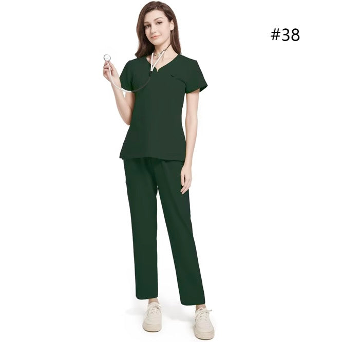 Dark Green  (Heart Neck) / Custom size(Chest, Waist, Hip, Pant length)