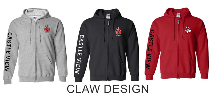 CV Softball Full Zip Hoodie- 3 Colors