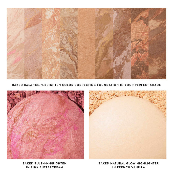 Daily Routine: Natural Finish Full Face Kit - texture