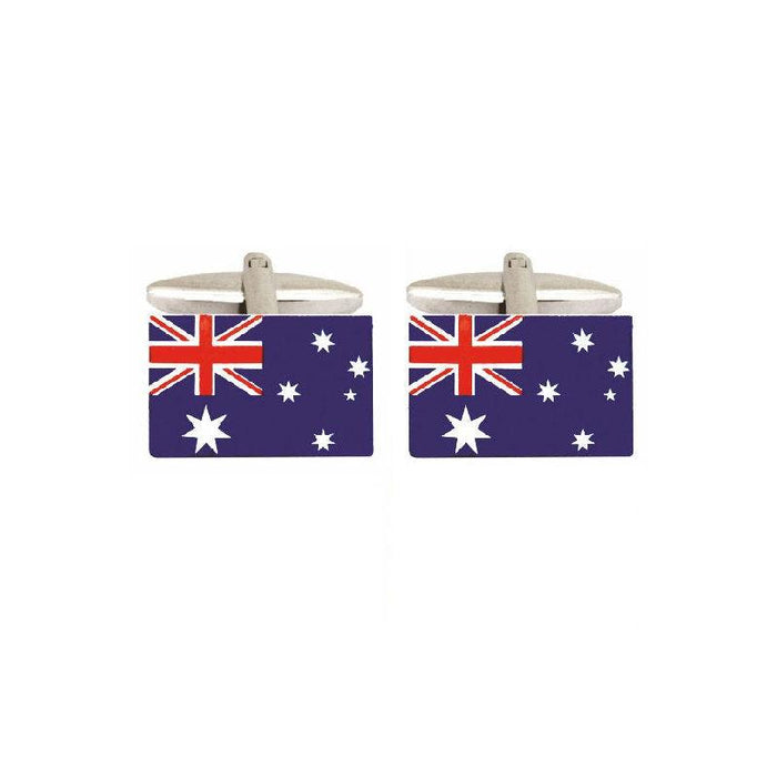 Dalaco Australian Flag Rhodium Plated CufflinksIntroducing our Rhodium-Plated Australian Flag Cufflinks, a contemporary accessory that adds a touch of national pride to any formal attire.
Key Features:


Design: Novelty CufflinksDalacoTheodore Men's JewelryDalaco Australian Flag