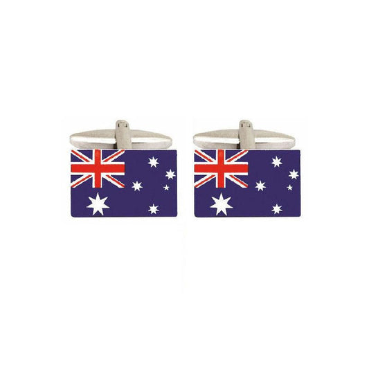 Dalaco Australian Flag Rhodium Plated CufflinksIntroducing our Rhodium-Plated Australian Flag Cufflinks, a contemporary accessory that adds a touch of national pride to any formal attire.
Key Features:


Design: Novelty CufflinksDalacoTheodore Men's JewelryDalaco Australian Flag