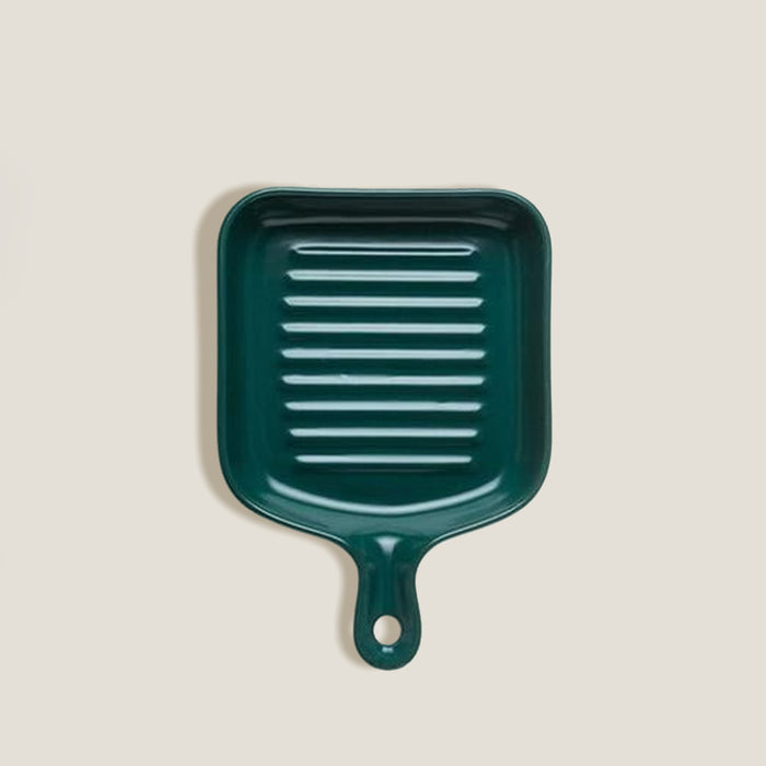 Dark Green Baking Tray Plate