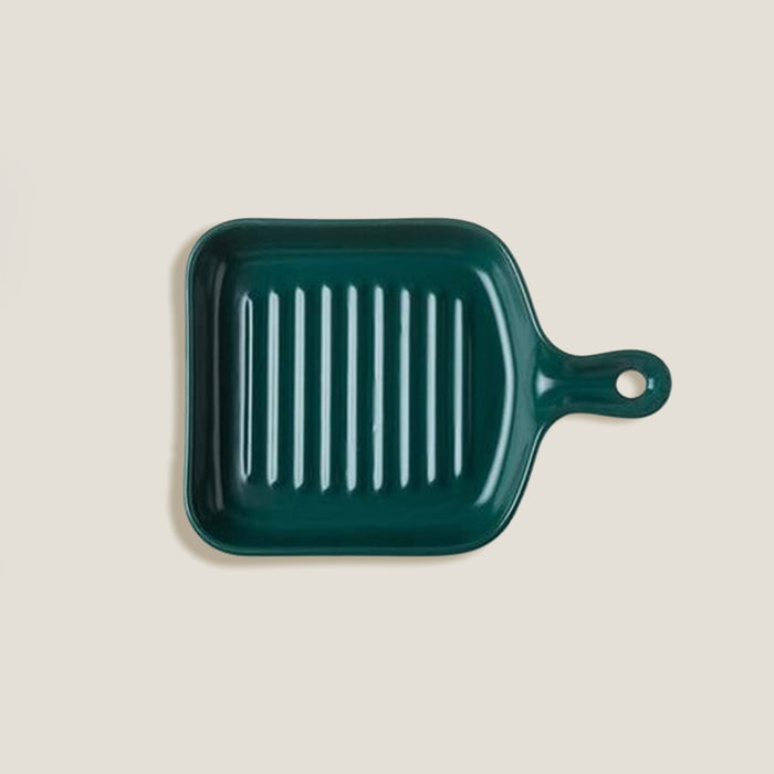 Dark Green Baking Tray Plate