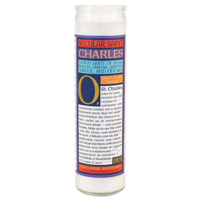 Darwin Secular Saint Candle