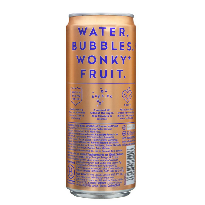 Dash Water Sparkling Peach Multipack 4x 300ml