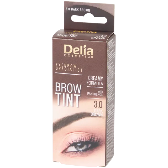 Delia Cameleo eyebrow tint 3.0 Dark Brown - Delia cosmetics 15 ml