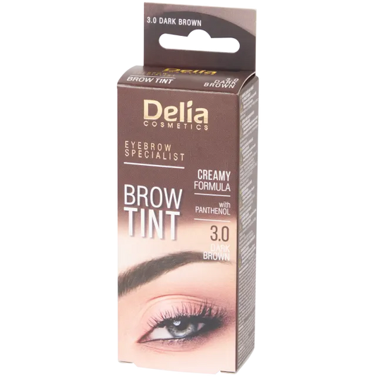 Delia Cameleo eyebrow tint 3.0 Dark Brown - Delia cosmetics 15 ml