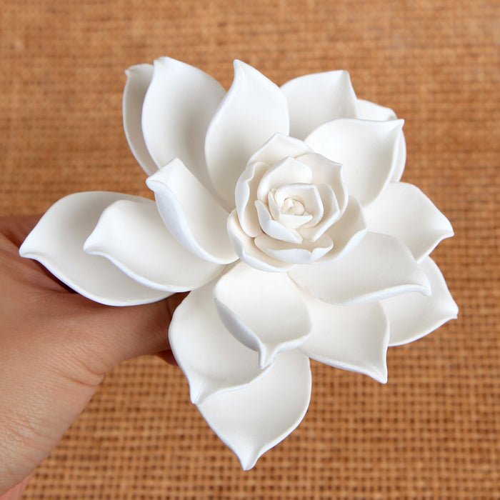 Gumpaste Succulent Sugarflower cake topper perfect for cake decorating fondant cakes & wedding cakes. | CaljavaOnline.com