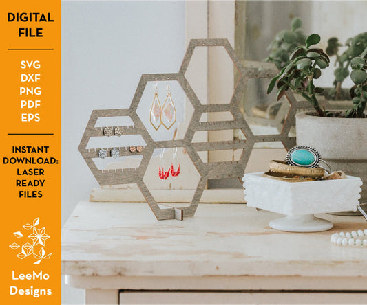 Digital Download: Earring Organizer Large - LeeMo Designs