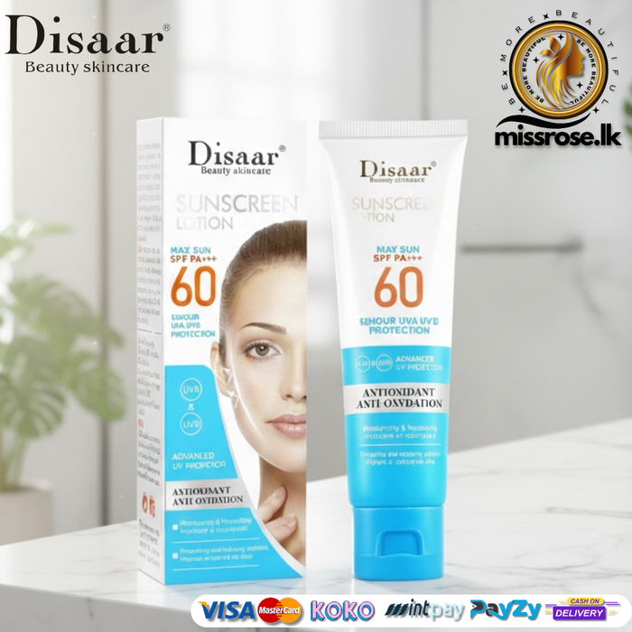 Disaar Sunscreen Lotion SPF 60+ – 50ml