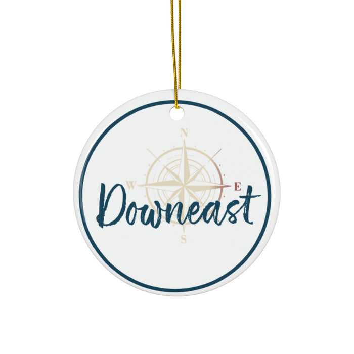 Downeast Series Ceramic Ornaments, Double-Sided