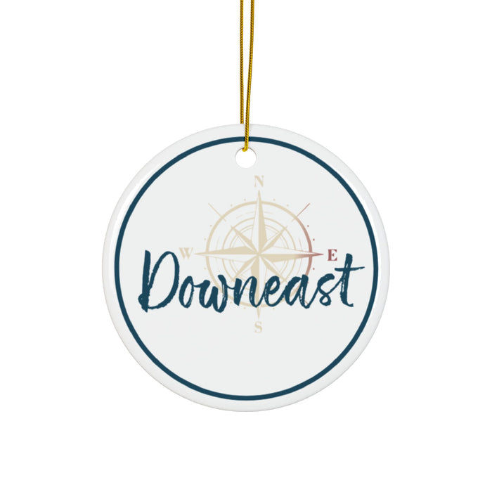 Downeast Series Ceramic Ornaments, Double-Sided