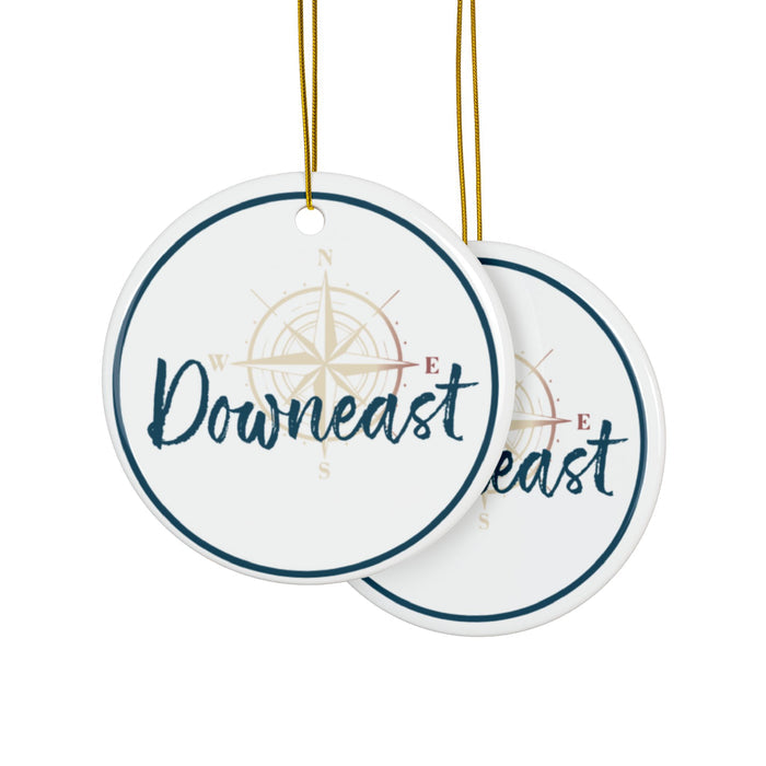 Downeast Series Ceramic Ornaments, Double-Sided