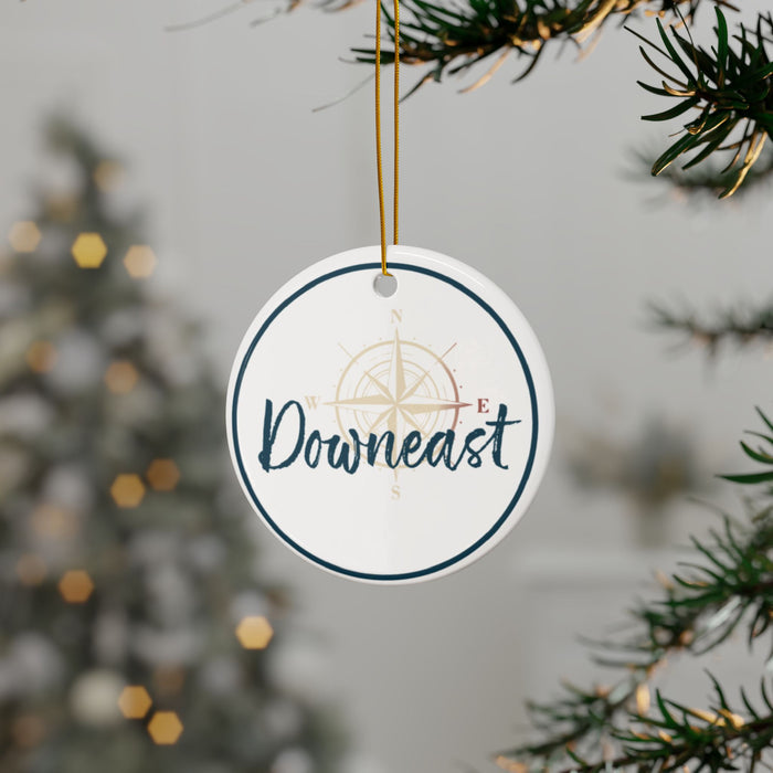 Downeast Series Ceramic Ornaments, Double-Sided