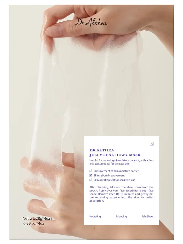 DR ALTHEA JELLY SEAL DEWY MASK Sheet Mask قناع ورقي للبشرة من دكتر الثيا