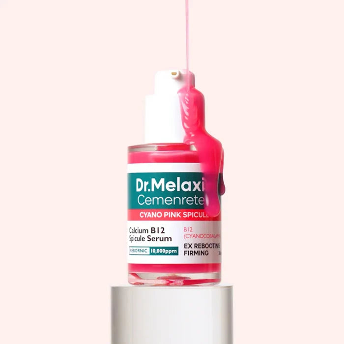 DR MELAXIN  Calcium Cemenrete Cyano Pink Spicule Serum Calcium B12 Spocule Serum سيروم البشرة من دكتر ميلاكسين