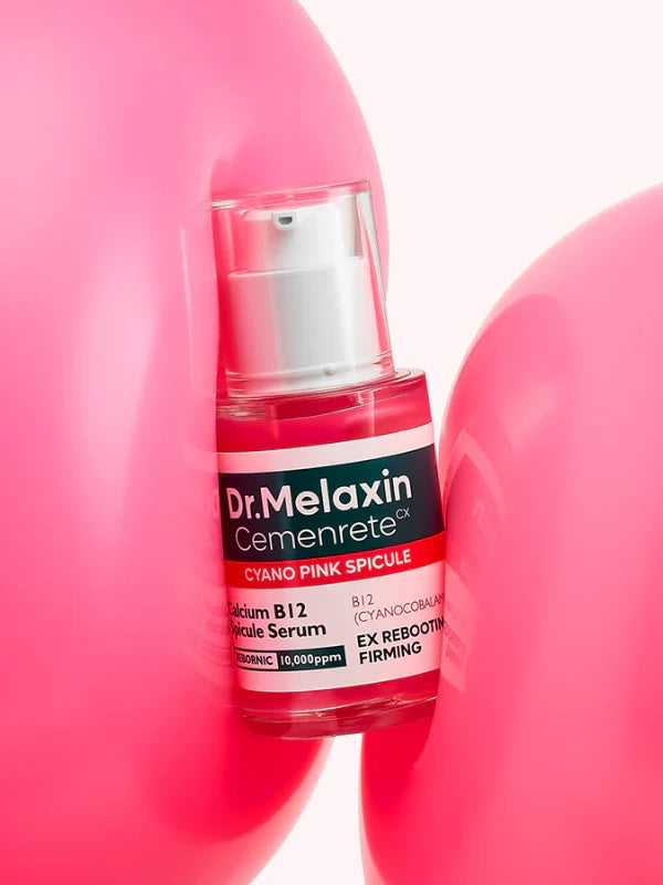 DR MELAXIN  Calcium Cemenrete Cyano Pink Spicule Serum Calcium B12 Spocule Serum سيروم البشرة من دكتر ميلاكسين