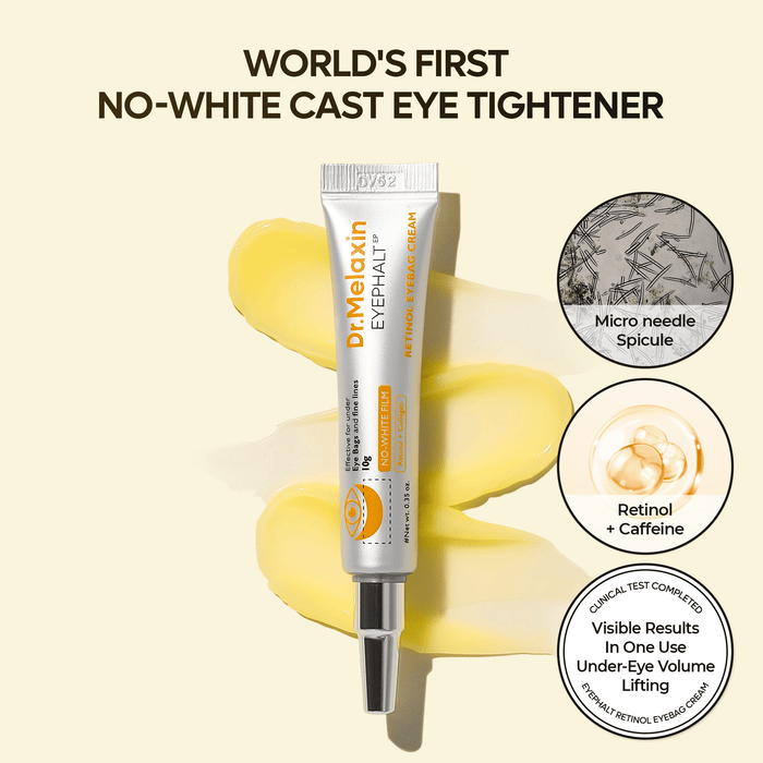 Dr. Melaxin Eyephalt Retinol Eyebag Cream 10g كريم دكتور ميلاكسين آيفالت ريتينول لعلاج الهالات السوداء تحت العين - Princess Cosmetics Qatar
