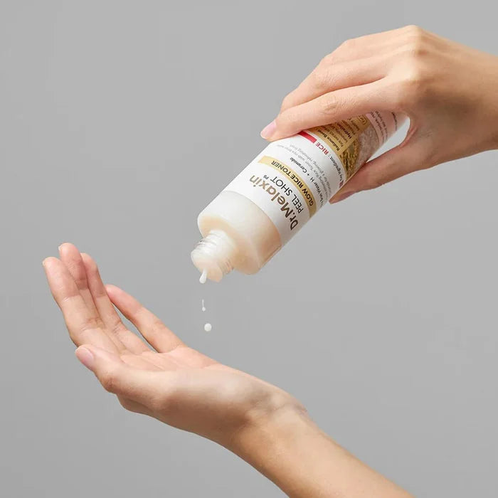 DR MELAXIN Peel Shoot Glow White Rice Toner تونر الارز الابيض من دكتر ميلاكسين