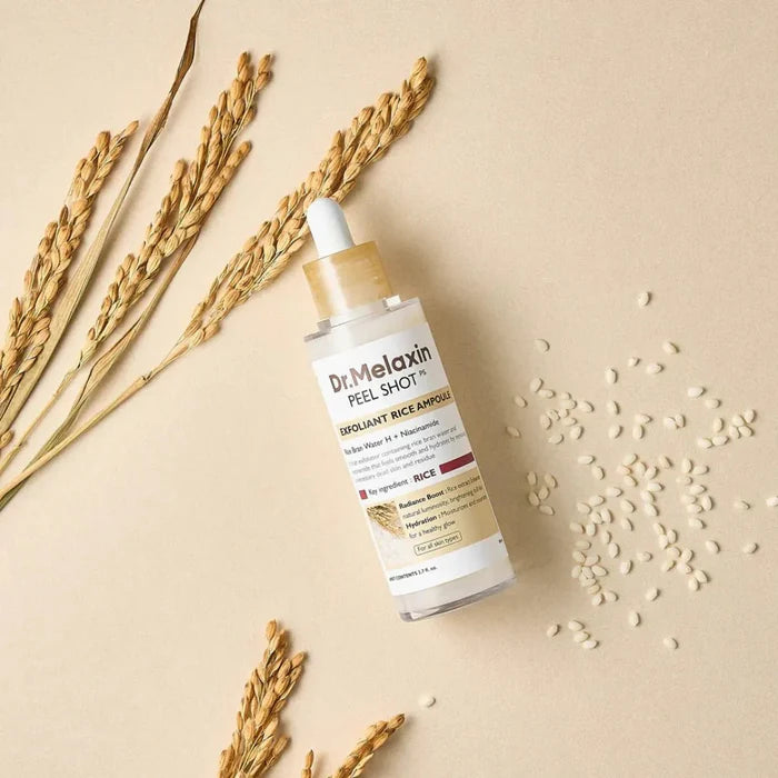 DR MELAXIN Peel Shot Exfoliating White Rice Ampoule سيروم الارز من دكتر ميلاكسين