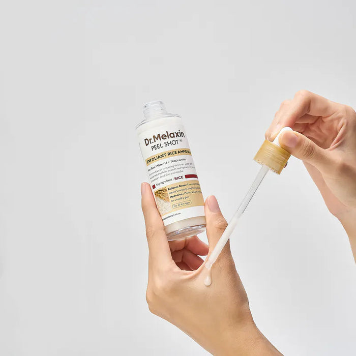 DR MELAXIN Peel Shot Exfoliating White Rice Ampoule سيروم الارز من دكتر ميلاكسين