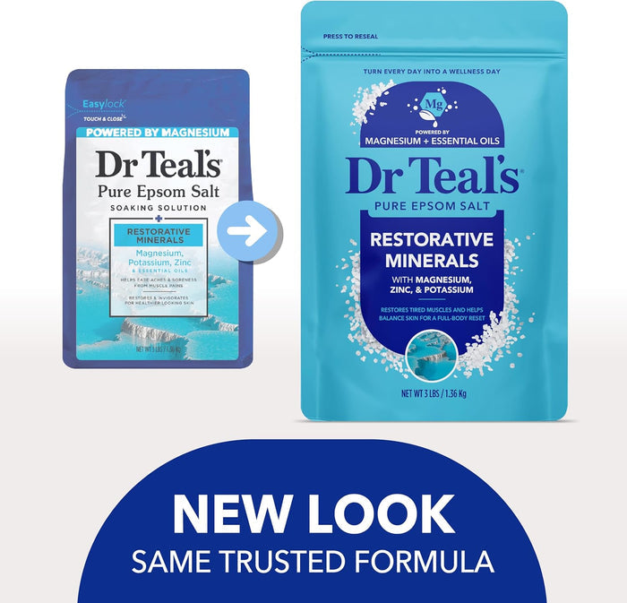 Dr Teals Restorative Minerals Epsom Salts 3lb 1.36kg