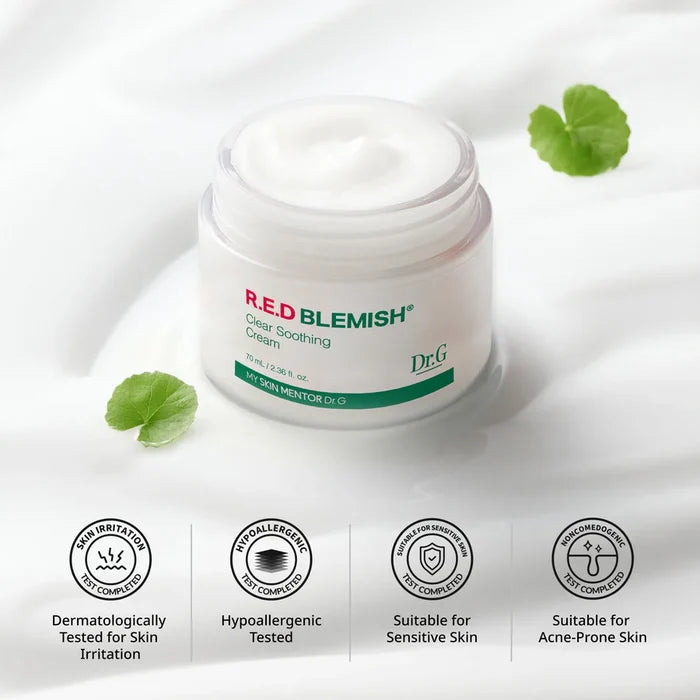 Dr.G R.E.D Blemish Clear Soothing Cream 70ml | VGLE Beauty Canada