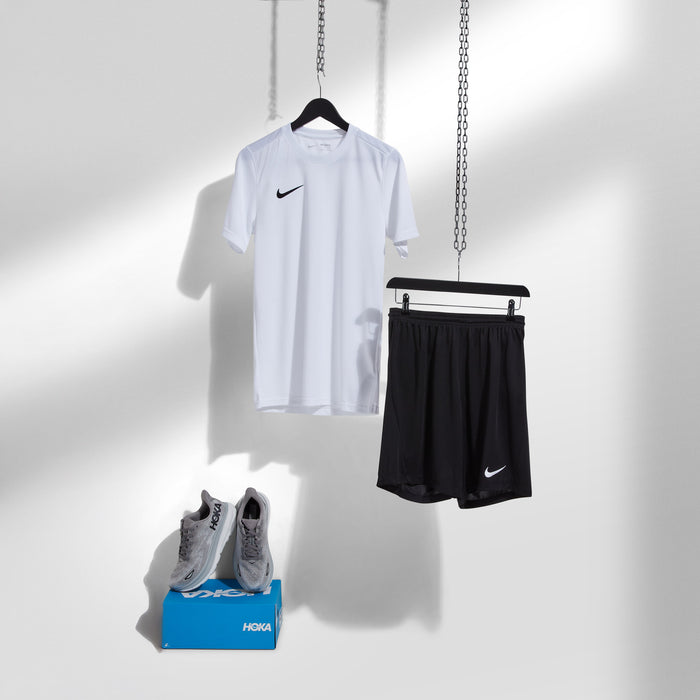 Nike Dri-Fit Tshirt / Shorts Set - White/Black
