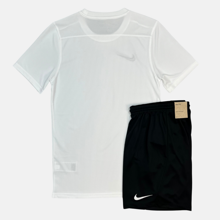 Nike Dri-Fit Tshirt / Shorts Set - White/Black