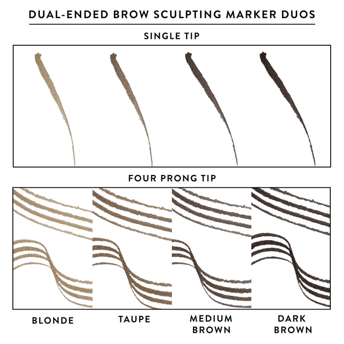 Dual-Ended Brow Sculpting Marker texture