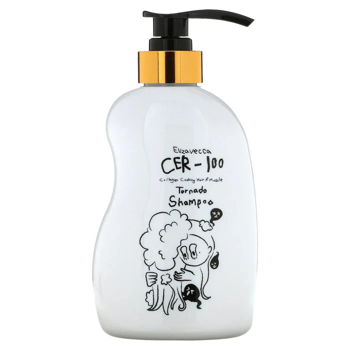 ELIZAVECCA cer 100 collagen coating hair a+ muscle hell tornado shampoo شامبو الشعر بالكولاجين من ايليزافيكا