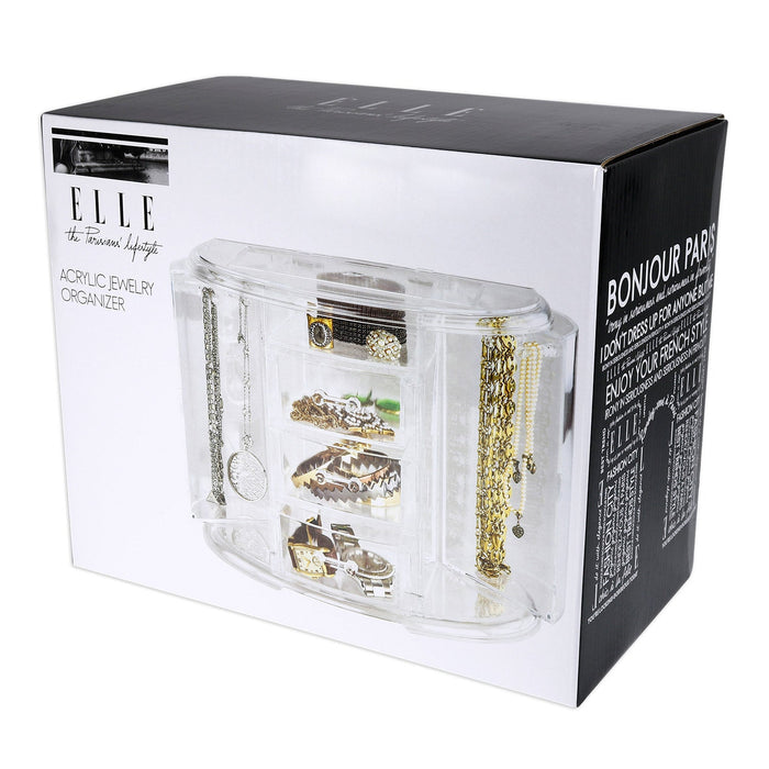 ELLE the Parisians Lifestyle Acrylic Jewelry Organizer - ikatehouse