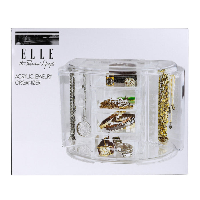 ELLE the Parisians Lifestyle Acrylic Jewelry Organizer - ikatehouse