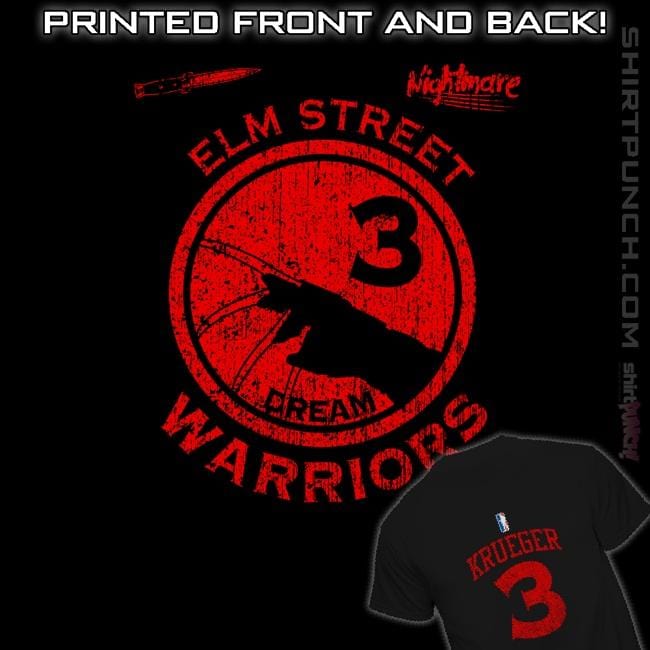 Sold_Out_Shirts Magnets / 3"x3" / Black Elm Street Warriors